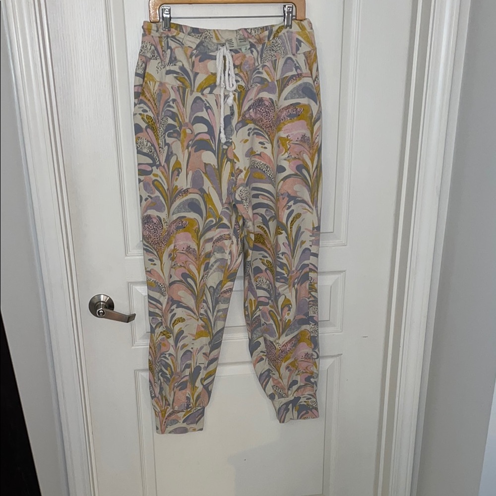 Multicolor Abstract Jogger Pants